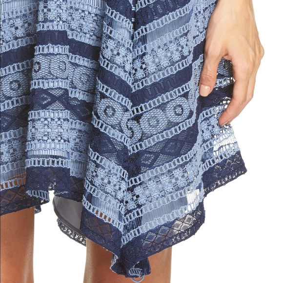 Ever New Linear Handkerchief Hem Lace Dress - Picture 2 of 7